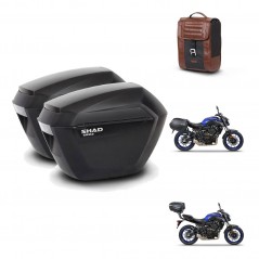 SHAD Trunk suitcase + mounting support suitcases sh23 SR38 CAFE RACER STYLE 1U KIT-481223