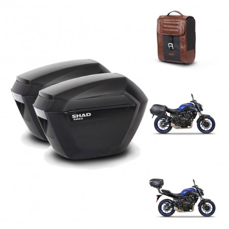 SHAD Baul maleta + soporte montaje maletas sh23 SR38 CAFE RACER STYLE 1U KIT-481223