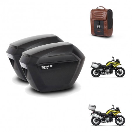 SHAD Baul maleta + soporte montaje maletas sh23 SR38 CAFE RACER STYLE 1U KIT-481229