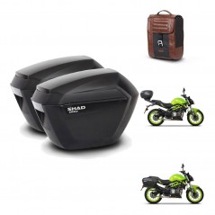 SHAD Trunk suitcase + mounting support suitcases sh23 SR38 CAFE RACER STYLE 1U KIT-481235