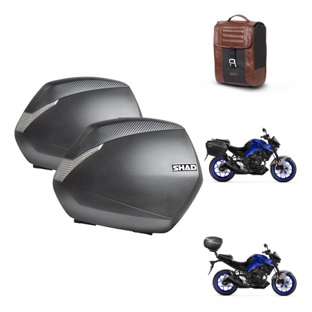 SHAD Baul maleta + soporte montaje maletas SH36 SR38 CAFE RACER STYLE 1U KIT-481239
