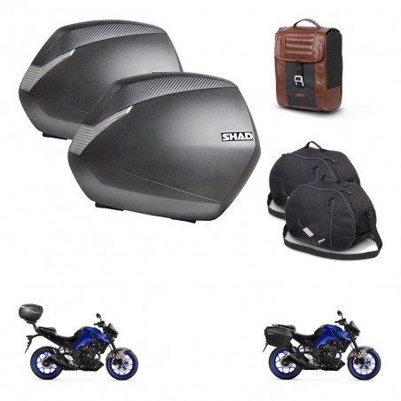 SHAD Baul maleta + soporte montaje maletas SH36 accesorios SR38 CAFE RACER STYLE 1U KIT-481240