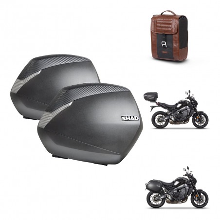 SHAD Baul maleta + soporte montaje maletas SH36 SR38 CAFE RACER STYLE 1U KIT-481245