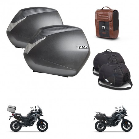 SHAD Baul maleta + soporte montaje maletas SH36 accesorios SR38 CAFE RACER STYLE 1U KIT-481270