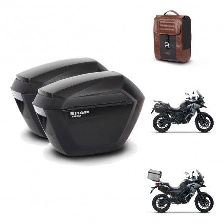 SHAD Baul maleta + soporte montaje maletas sh23 SR38 CAFE RACER STYLE 1U KIT-481271