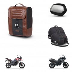 SHAD Maletas SH35 PREMIUM + soporte montaje Baul maleta accesorios SR38 CAFE RACER STYLE 1U KIT-481291