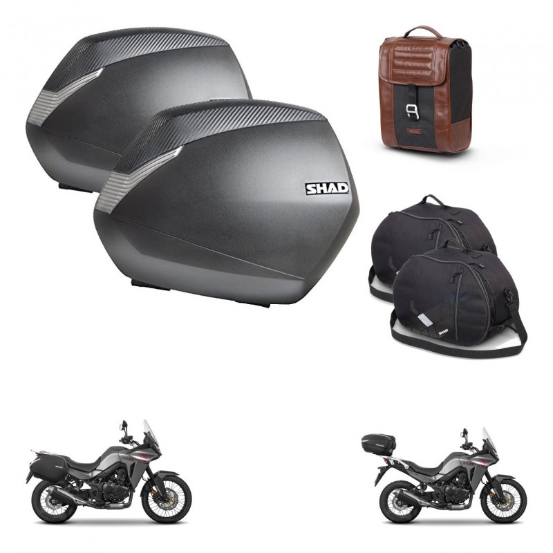 SHAD Baul maleta + soporte montaje maletas SH36 accesorios SR38 CAFE RACER STYLE 1U KIT-481294
