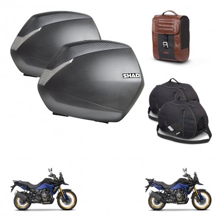 SHAD Suitcase trunk + mounting bracket SH36 suitcases accessories SR38 CAFE RACER STYLE 1U KIT-481306