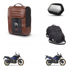 SHAD Maletas SH35 PREMIUM + soporte montaje Baul maleta accesorios SR38 CAFE RACER STYLE 1U KIT-481309