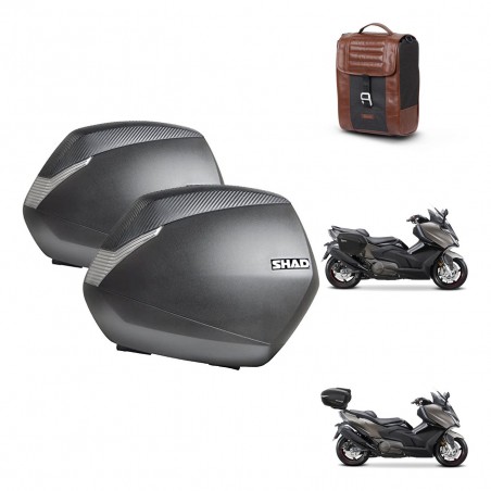 SHAD Suitcase trunk + mounting support SH36 suitcases SR38 CAFE RACER STYLE 1U KIT-481317