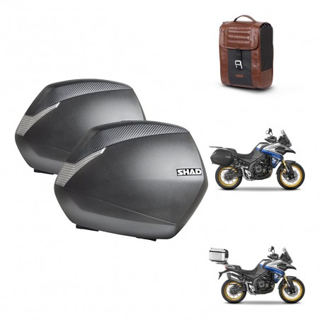 SHAD Baul maleta + soporte montaje maletas SH36 SR38 CAFE RACER STYLE 1U KIT-481323