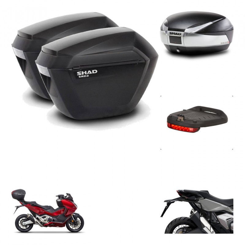 SHAD Baul SH48 + soporte montaje maletas sh23 accesorios TITANIUM PREMIUM KIT-481337