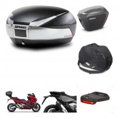 SHAD Maletas sh23 alu + soporte montaje baul SH48 accesorios TITANIUM PREMIUM KIT-481352