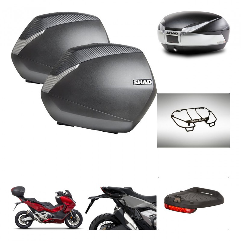 SHAD Baul SH48 + soporte montaje maletas SH36 accesorios TITANIUM PREMIUM KIT-481359