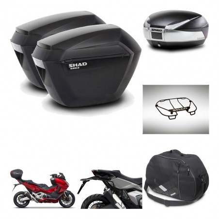 SHAD SH48 trunk + mounting bracket sh23 suitcases accessories TITANIUM PREMIUM KIT-481367