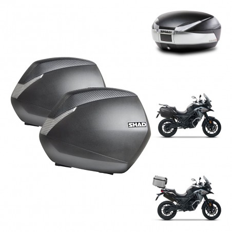 SHAD Baul SH48 + soporte montaje maletas SH36 TITANIUM PREMIUM KIT-481377