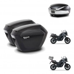 SHAD Baul SH48 + soporte montaje maletas sh23 TITANIUM PREMIUM KIT-481379