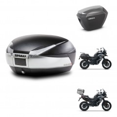 SHAD Maletas sh23 alu + soporte montaje baul SH48 TITANIUM PREMIUM KIT-481382