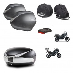 SHAD Baul SH48 + soporte montaje maletas SH36 accesorios TITANIUM PREMIUM KIT-481396