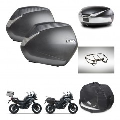 SHAD Baul SH48 + soporte montaje maletas SH36 accesorios TITANIUM PREMIUM KIT-481413