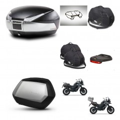 SHAD Maletas SH35 PREMIUM + soporte montaje baul SH48 accesorios TITANIUM KIT-481423