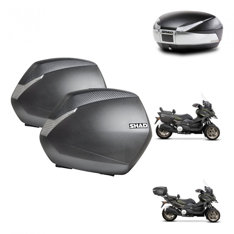 SHAD Baul SH48 + soporte montaje maletas SH36 TITANIUM PREMIUM KIT-481425