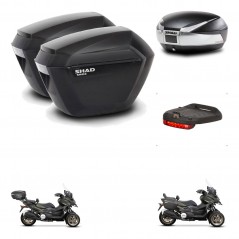 SHAD Baul SH48 + soporte montaje maletas sh23 accesorios TITANIUM PREMIUM KIT-481433