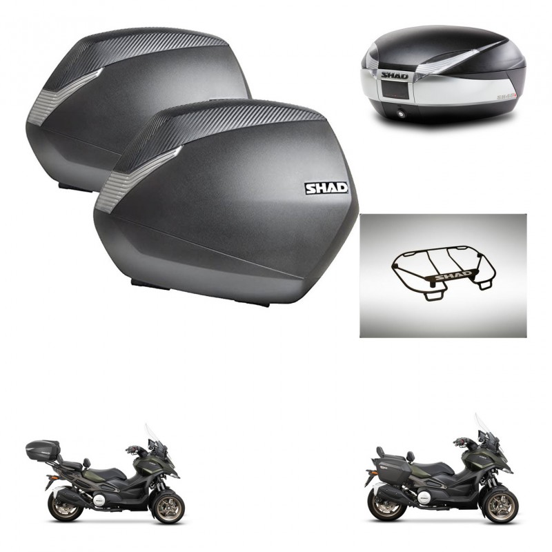SHAD Baul SH48 + soporte montaje maletas SH36 accesorios TITANIUM PREMIUM KIT-481449