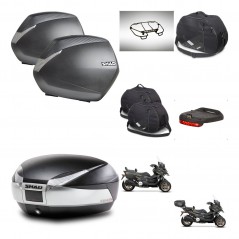 SHAD SH48 trunk + mounting bracket SH36 suitcases accessories TITANIUM PREMIUM KIT-481468