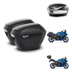 SHAD Baul SH48 + soporte montaje maletas sh23 TITANIUM PREMIUM KIT-481475