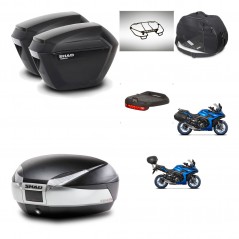 SHAD Baul SH48 + soporte montaje maletas sh23 accesorios TITANIUM PREMIUM KIT-481517