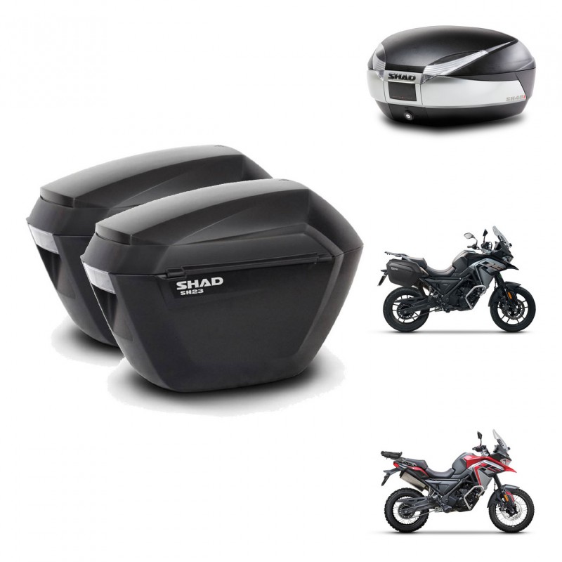 SHAD Baul SH48 + soporte montaje maletas sh23 TITANIUM PREMIUM KIT-481523