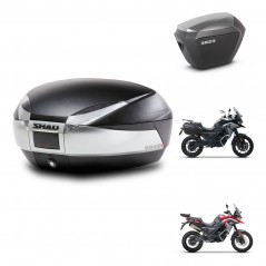 SHAD Maletas sh23 alu + soporte montaje baul SH48 TITANIUM PREMIUM KIT-481526