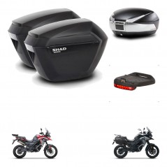SHAD Baul SH48 + soporte montaje maletas sh23 accesorios TITANIUM PREMIUM KIT-481529