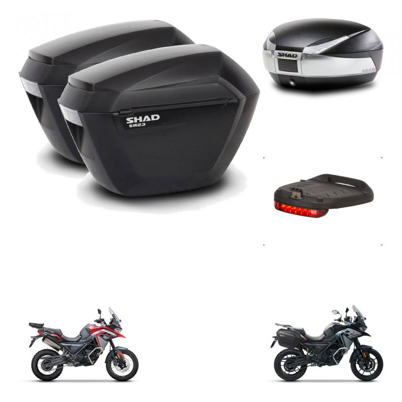 SHAD Baul SH48 + soporte montaje maletas sh23 accesorios TITANIUM PREMIUM KIT-481529