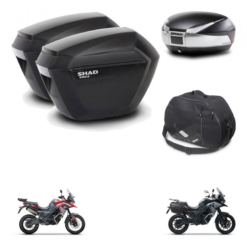 SHAD SH48 trunk + mounting bracket sh23 suitcases accessories TITANIUM PREMIUM KIT-481535