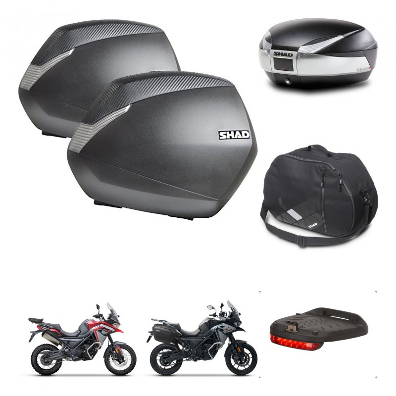 SHAD Baul SH48 + soporte montaje maletas SH36 accesorios TITANIUM PREMIUM KIT-481539
