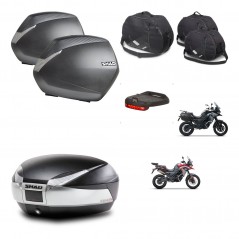 SHAD SH48 trunk + mounting bracket SH36 suitcases accessories TITANIUM PREMIUM KIT-481540