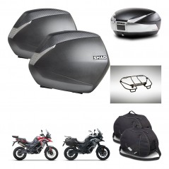 SHAD SH48 trunk + mounting bracket SH36 suitcases accessories TITANIUM PREMIUM KIT-481546