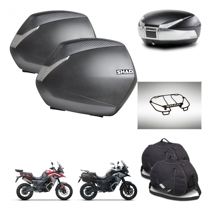 SHAD Baul SH48 + soporte montaje maletas SH36 accesorios TITANIUM PREMIUM KIT-481546