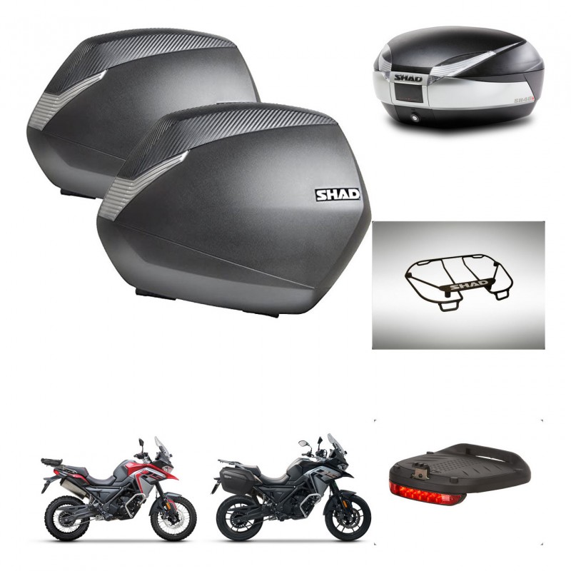SHAD Baul SH48 + soporte montaje maletas SH36 accesorios TITANIUM PREMIUM KIT-481551