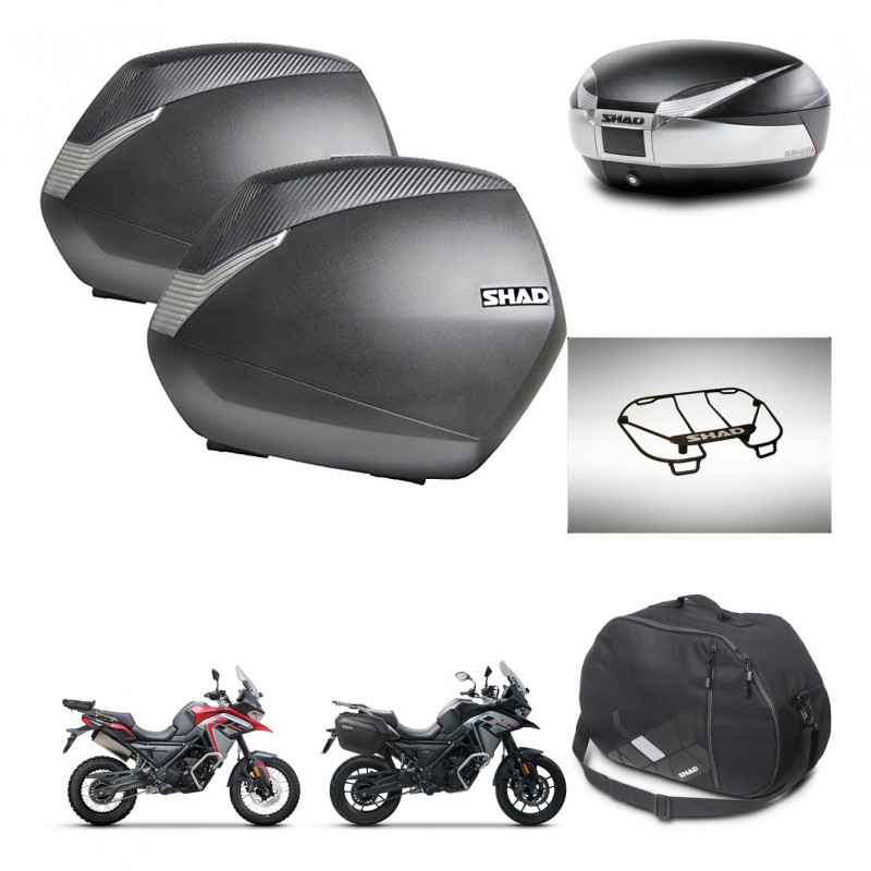 SHAD Baul SH48 + soporte montaje maletas SH36 accesorios TITANIUM PREMIUM KIT-481557