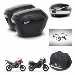 SHAD Baul SH48 + soporte montaje maletas sh23 accesorios TITANIUM PREMIUM KIT-481559