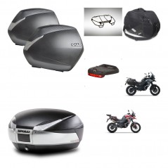 SHAD SH48 trunk + mounting bracket SH36 suitcases accessories TITANIUM PREMIUM KIT-481563