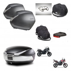 SHAD SH48 trunk + mounting bracket SH36 suitcases accessories TITANIUM PREMIUM KIT-481564