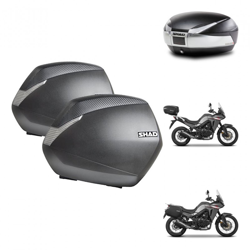 SHAD Baul SH48 + soporte montaje maletas SH36 TITANIUM PREMIUM KIT-481569
