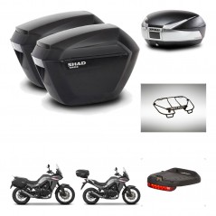 SHAD SH48 trunk + mounting bracket sh23 suitcases accessories TITANIUM PREMIUM KIT-481601