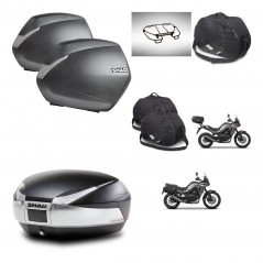 SHAD SH48 trunk + mounting bracket SH36 suitcases accessories TITANIUM PREMIUM KIT-481606