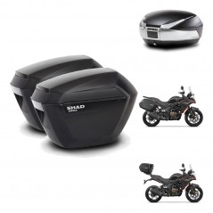 SHAD Baul SH48 + soporte montaje maletas sh23 TITANIUM PREMIUM KIT-481619