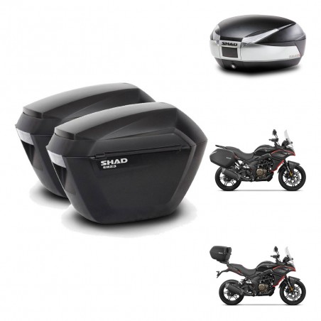 SHAD Baul SH48 + soporte montaje maletas sh23 TITANIUM PREMIUM KIT-481619
